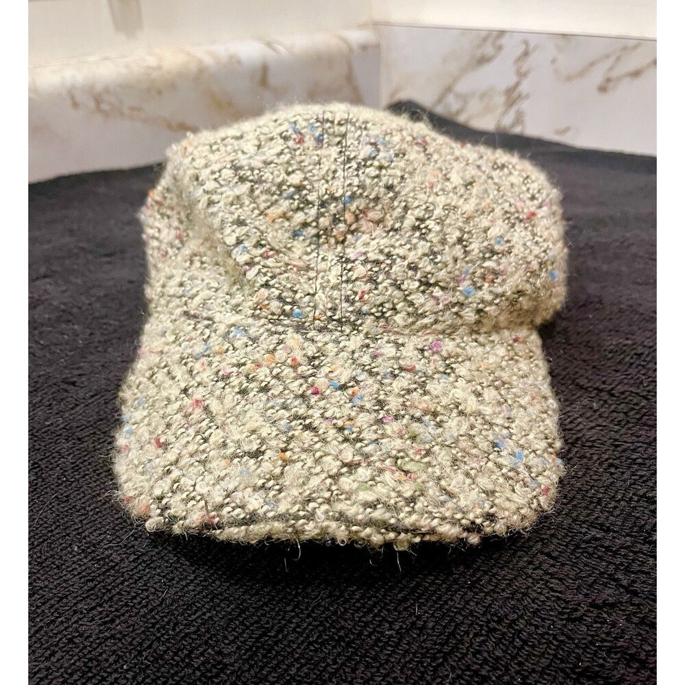 Scala Women’s Boucle Tweed Baseball Cap Multicolor Speckled Adjustable Hat